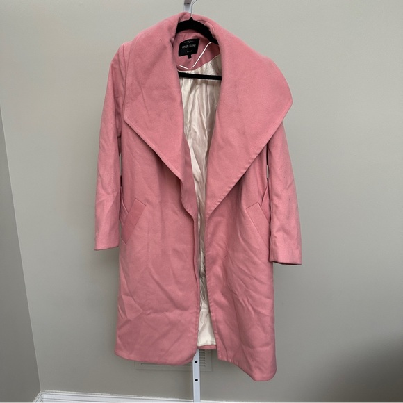 RIVER ISLAND PINK ROBE COAT SIZE S - Picture 2 of 5